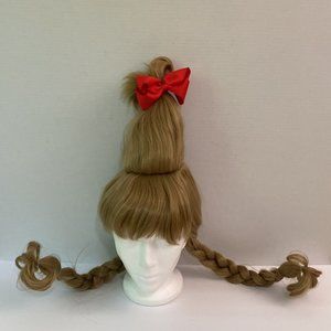 Cindy Lou Who Style Grinch Girl Costume Wig Whoville Adult